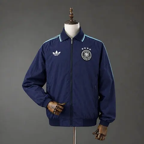 2026 Germany Navy Blue Anthem Jacket Windbreaker S-XXL