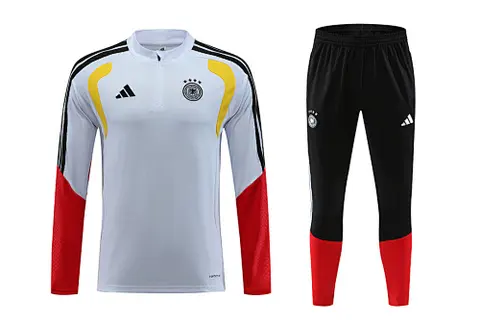 Germany 2025/26 White Half zipper training clothes