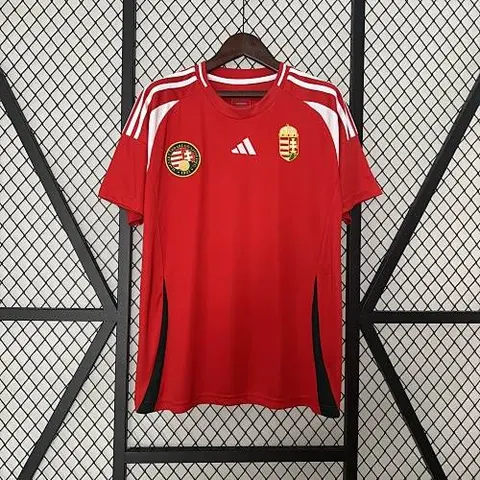 24-25 Hungary home red soccer jersey