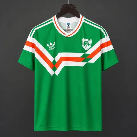 1989 Ireland Green Home Retro Soccer Jersey S-2XL
