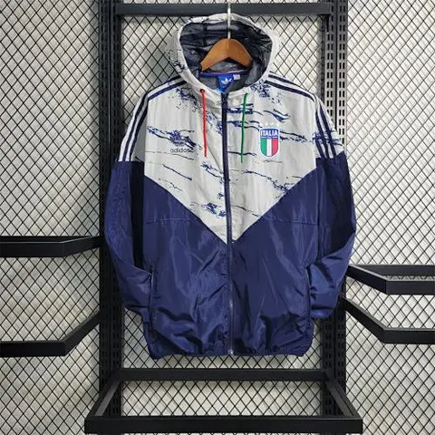 2023 Italy royal blue and white Windbreaker