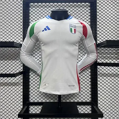 2024 Italy away white long sleeve player version