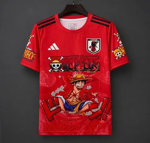 2026 Japan x One Piece Red Special Edition Jersey Size S-2XL