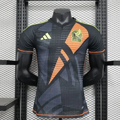 Maillot de football Mexique noir gardien — 2024 · Version joueur