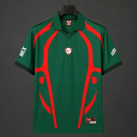 2026 Mexico x Travis Scott Cactus Jack Total 90 Retro Dark Green Soccer Jersey