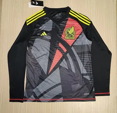 24-25 Mexico black goalkeeper long sleeve jersey