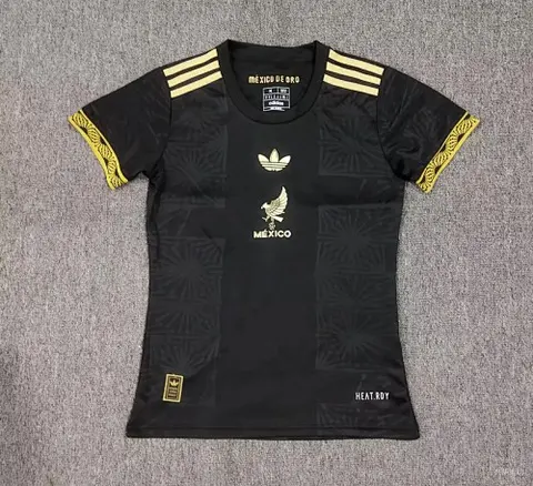 25-26 Mexico black and gold special woman jersey