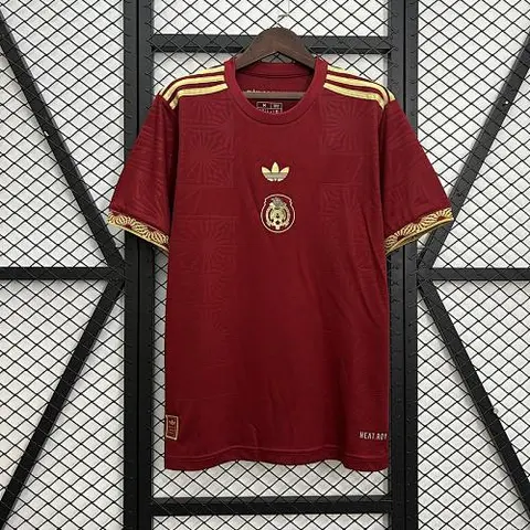 Maillot de football 25-26 Mexique rouge doré Cup spécial