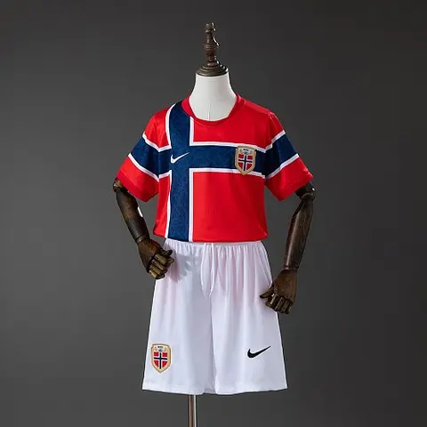 Norway 2026 Home Kids Kit Jersey Size 16-28