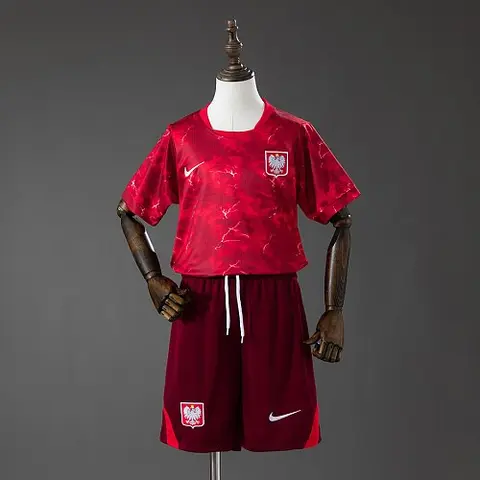 Poland 2026 Away Kids Kit Jersey Size 16-28