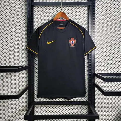 2006 Portugal away black retro jersey
