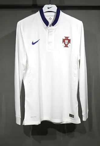 2014 Portugal Away White Player version jersey