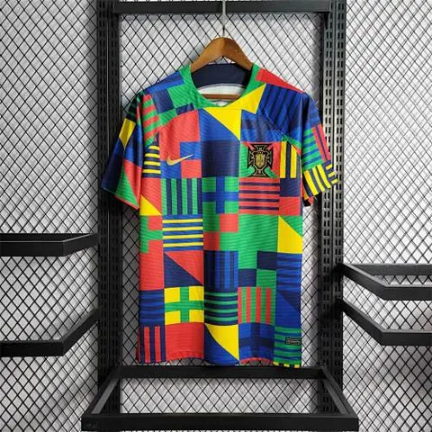 2022 Portugal Colorful Training shirt