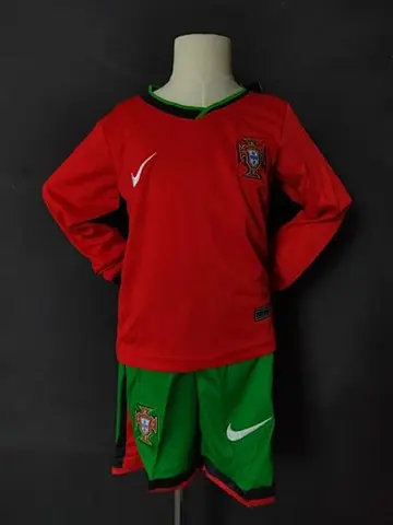2024 Portugal home long sleeve kid kit