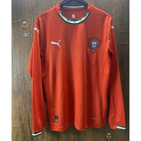 2025 Portugal home long sleeve jersey