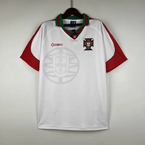 96-97 Portugal away white retro jersey