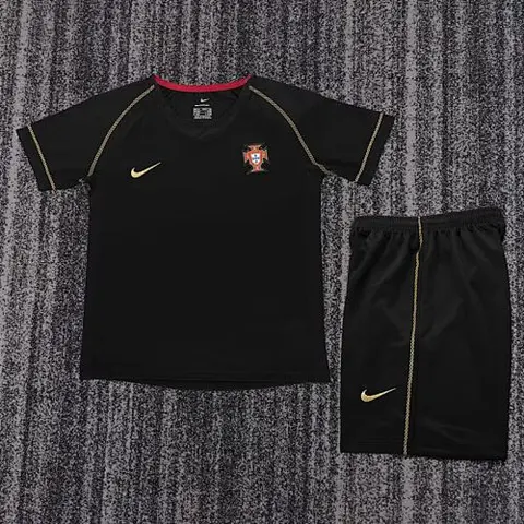 Retro Portugal 2006 Away kids Soccer jersey