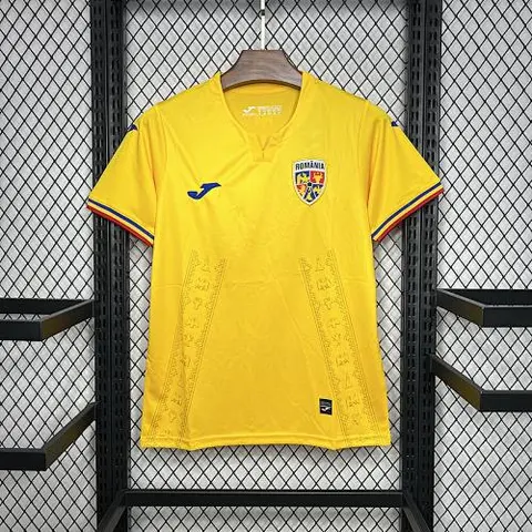 2024 Romania home soccer jersey