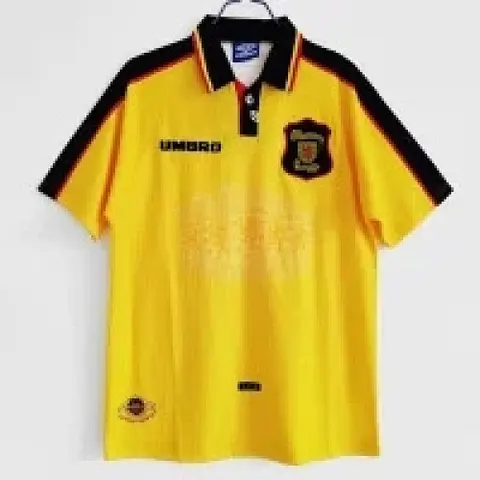 96-98 Scotland away yellow retro jersey