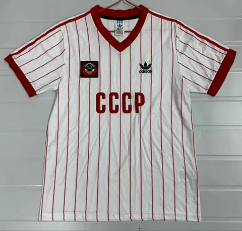 Retro 1982/83 USSR Soviet Away soccer jerseys
