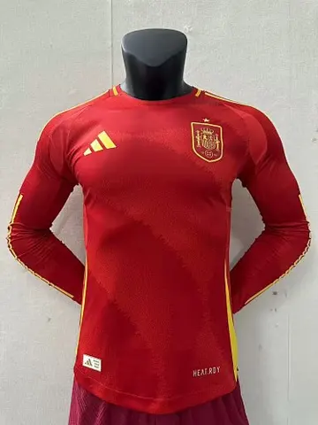 2024 Spain home long sleeve player version jersey