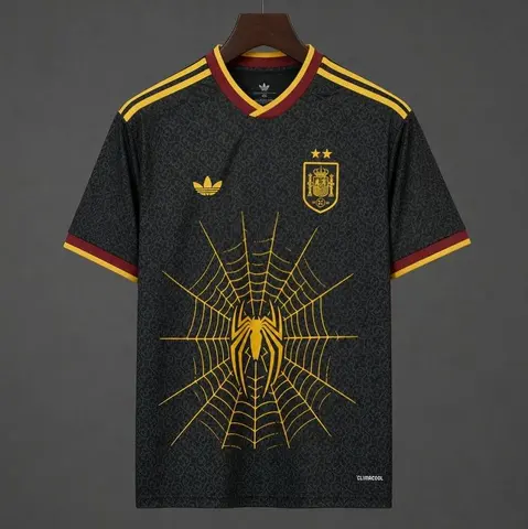 2026 Spain Spider-Man Black Edition Soccer Jersey