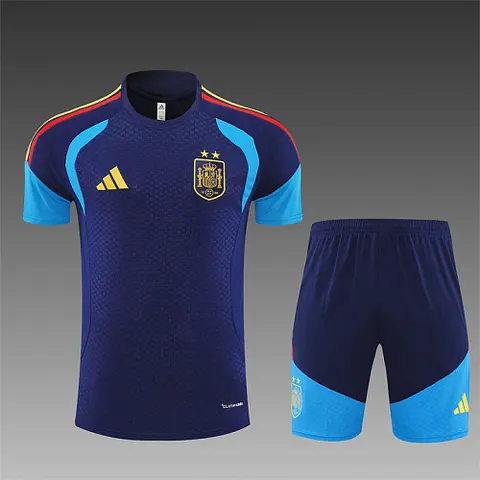 2026 Spain Two-Star Dark Blue Training Suit S-2XL