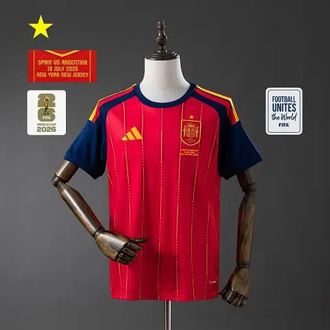 2026 Spain World Cup Home Final Game Soccer Jersey S-4XL