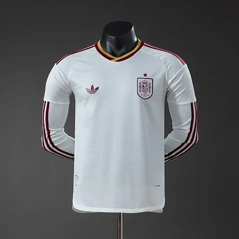 Spain 2026 Away Player Version Long Sleeve Jersey S-4XL