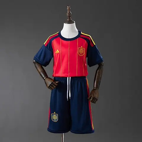 Spain 2026 Home Kids Kit Jersey Size 16-28