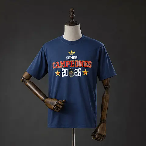 Spain We Are Champions T-Shirt Blue