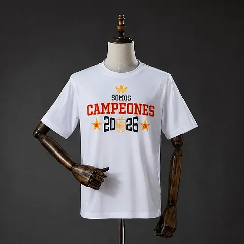 Spain We Are Champions T-Shirt White