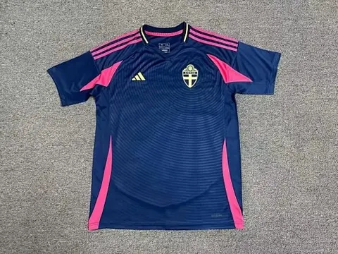 2024 Sweden away soccer jersey