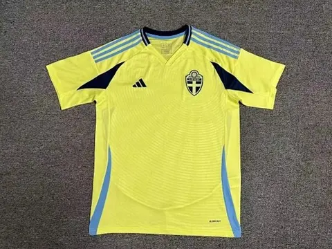 2024 Sweden home yellow soccer jersey