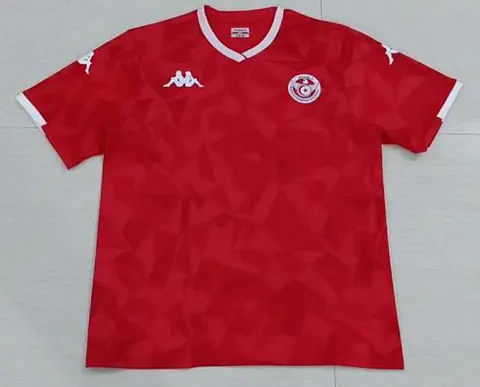Tunisia 2019 home red soccer jersey