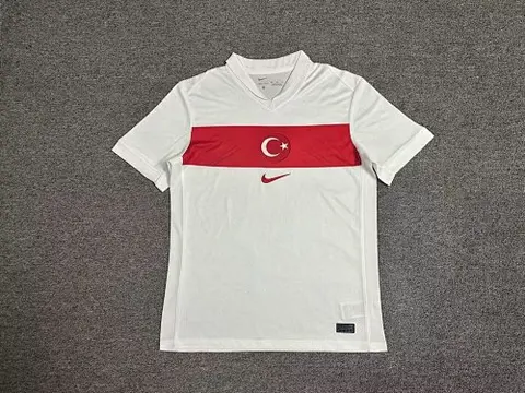 2024 Turkey away white soccer jersey
