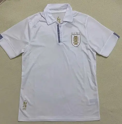 2024 Uruguay away white soccer jersey