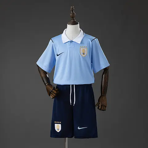Uruguay 2026 Home Kids Kit Jersey Size 16-28