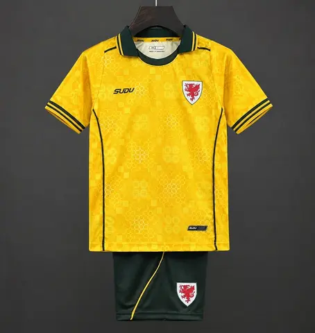 2026/27 Wales Yellow Away Kids Kit 16-28