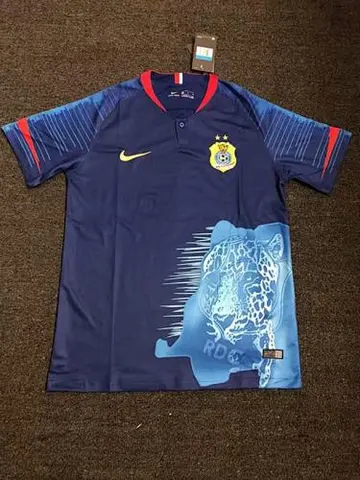 congo 2019 dark blue soccer jersey