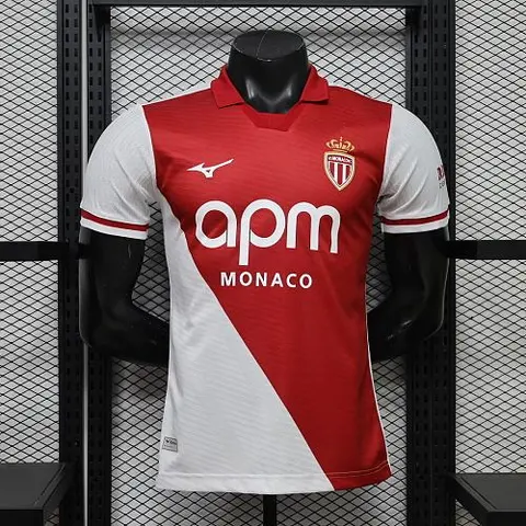 2026/27 Monaco Home Player Version Soccer Jersey Size S-2XL