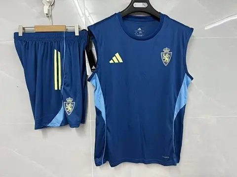 25-26 Real Zaragoza Blue Vest Suit