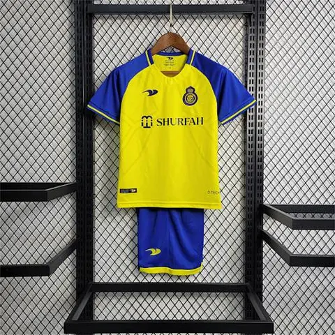 22-23 Al Nassr home kids kit
