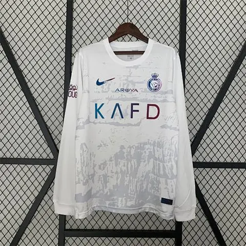23-24 Al-Nassr third away white long sleeve jersey