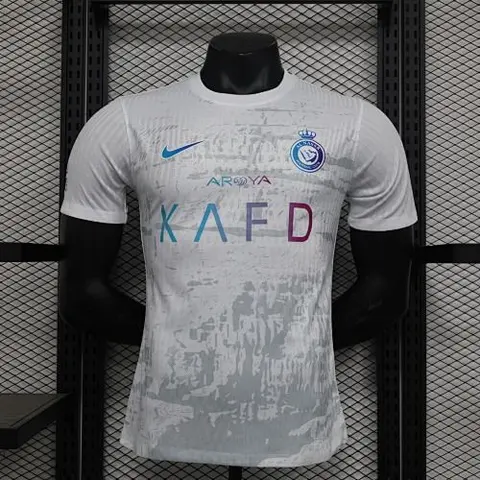 23-24 Al-Nassr third away white player jersey