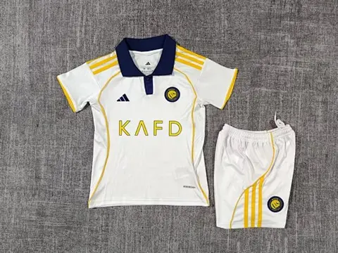 25-26 Al Nassr third Away Kid kit soccer jersey