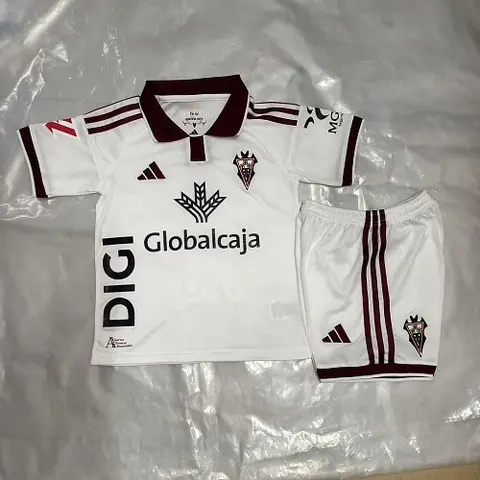 2026/27 Albacete Home Kids Kit Soccer Jersey Size 16-28