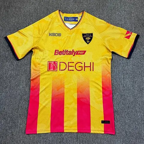 Lecce 2025/26 home soccer jersey size S-2XL