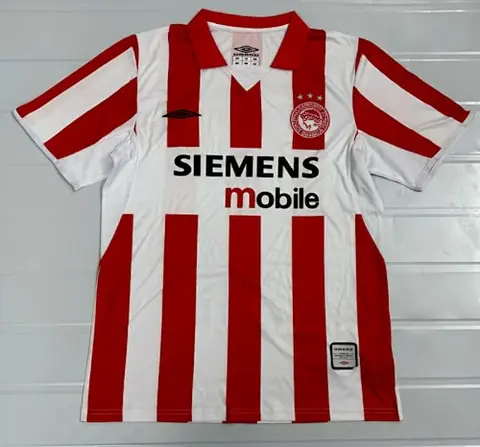 Retro Olympiacos 2004/05 home soccer jersey size S-2XL