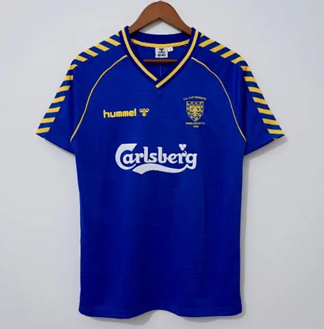 Retro Wimbledon 1988/89 Blue soccer jerseys